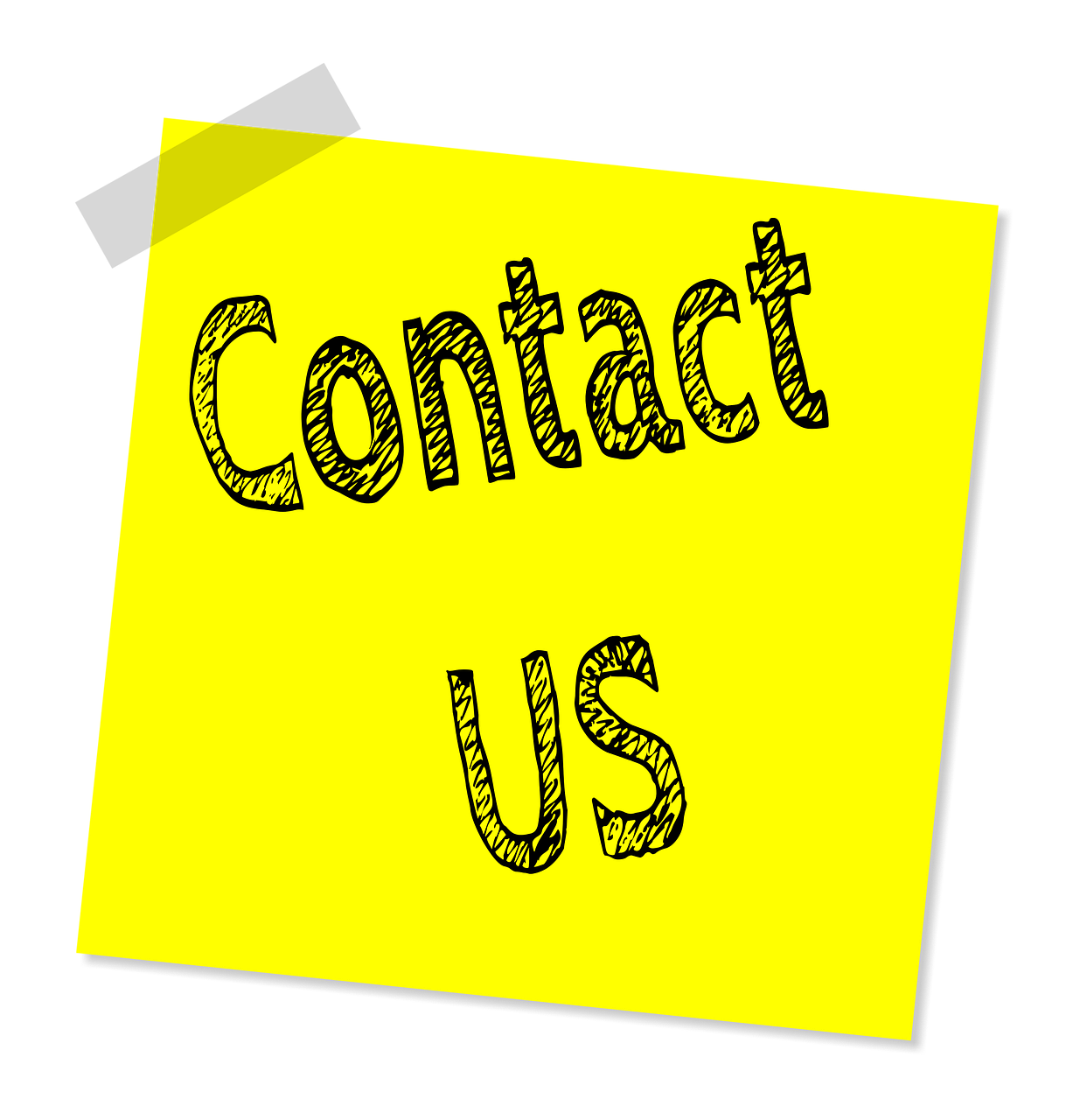 Contact Us Sticky Note